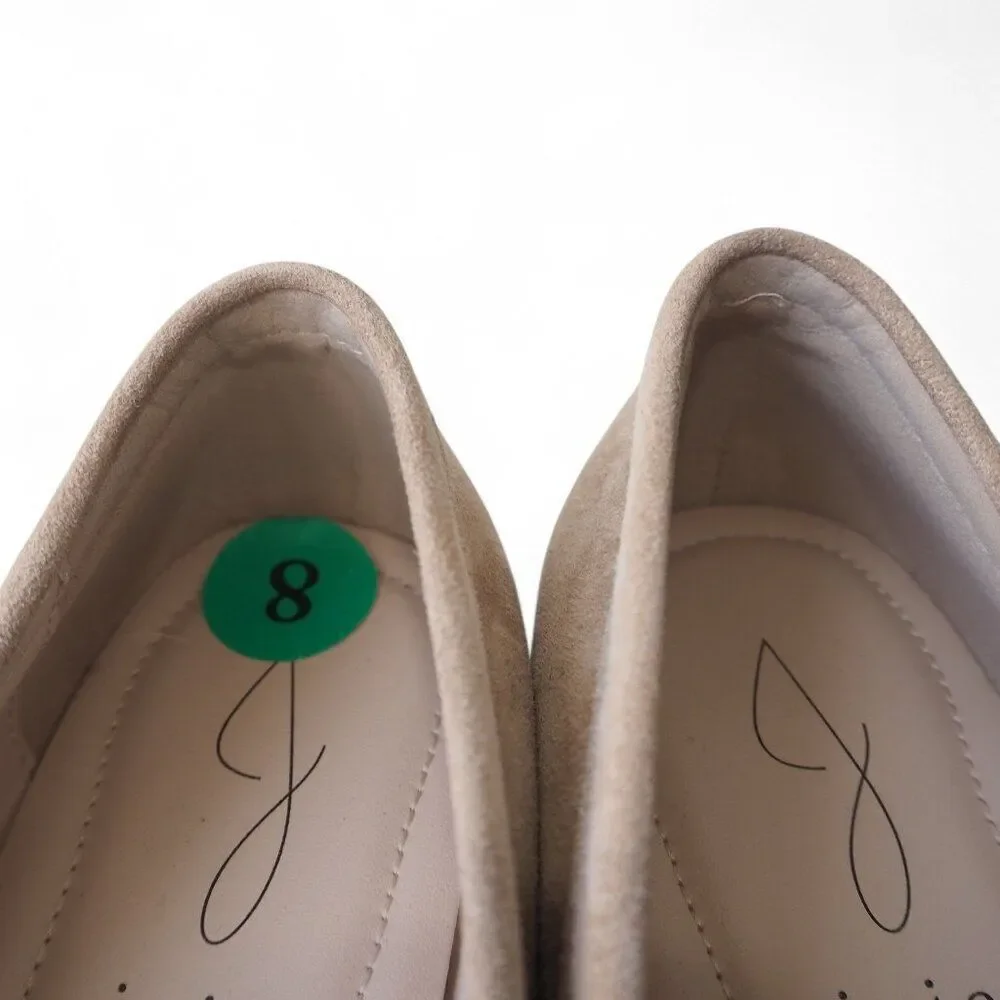 Joie Braided Suede Slip-on Loafers Beige‎ Women's 8M